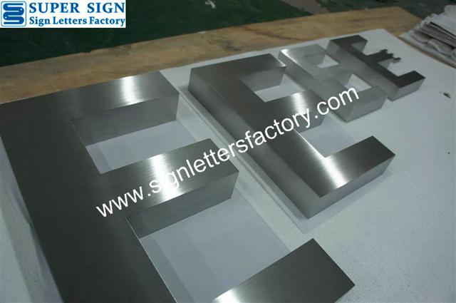 fabricated stainless steel letters